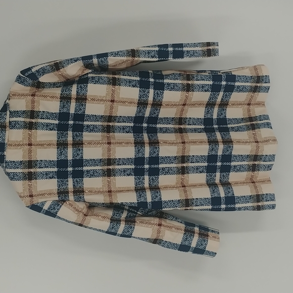 GYK Khaki Plaid Coat Size Large - Picture 8 of 8